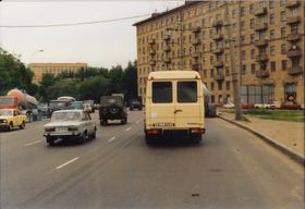Fahrt durch
	Moskau